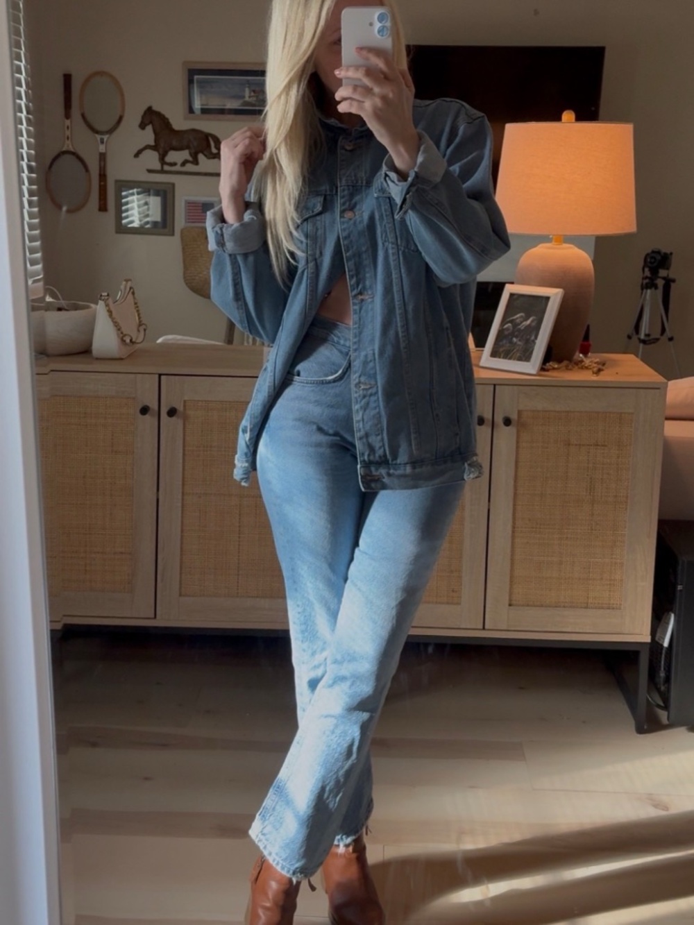 Oversized Light Blue Jean Jacket